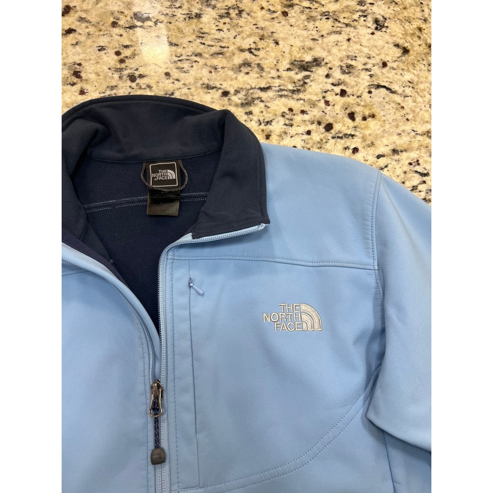 The North Face Womens Apex Bionic Softshell Jacket Light Blue Full Zip Large - Picture 6 of 11
